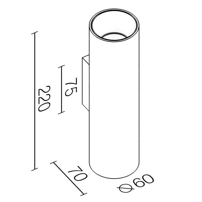 Бра LeDron DannY MINI 2 WS-GU10 w/b 00000014482
