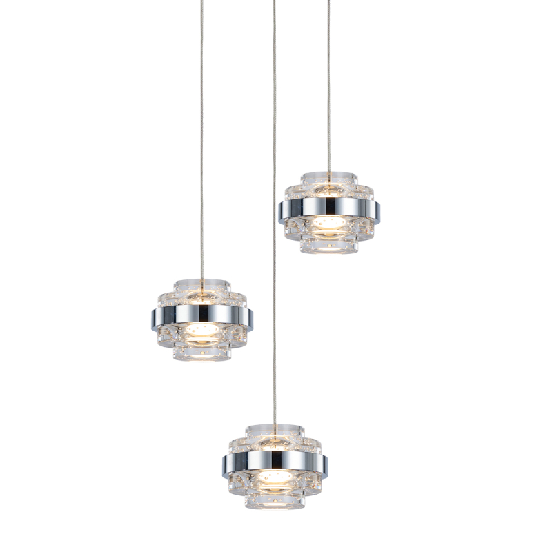 Подвесной светильник Delight Collection MD22030002 MD22030002-3A chrome/clear УЦ
