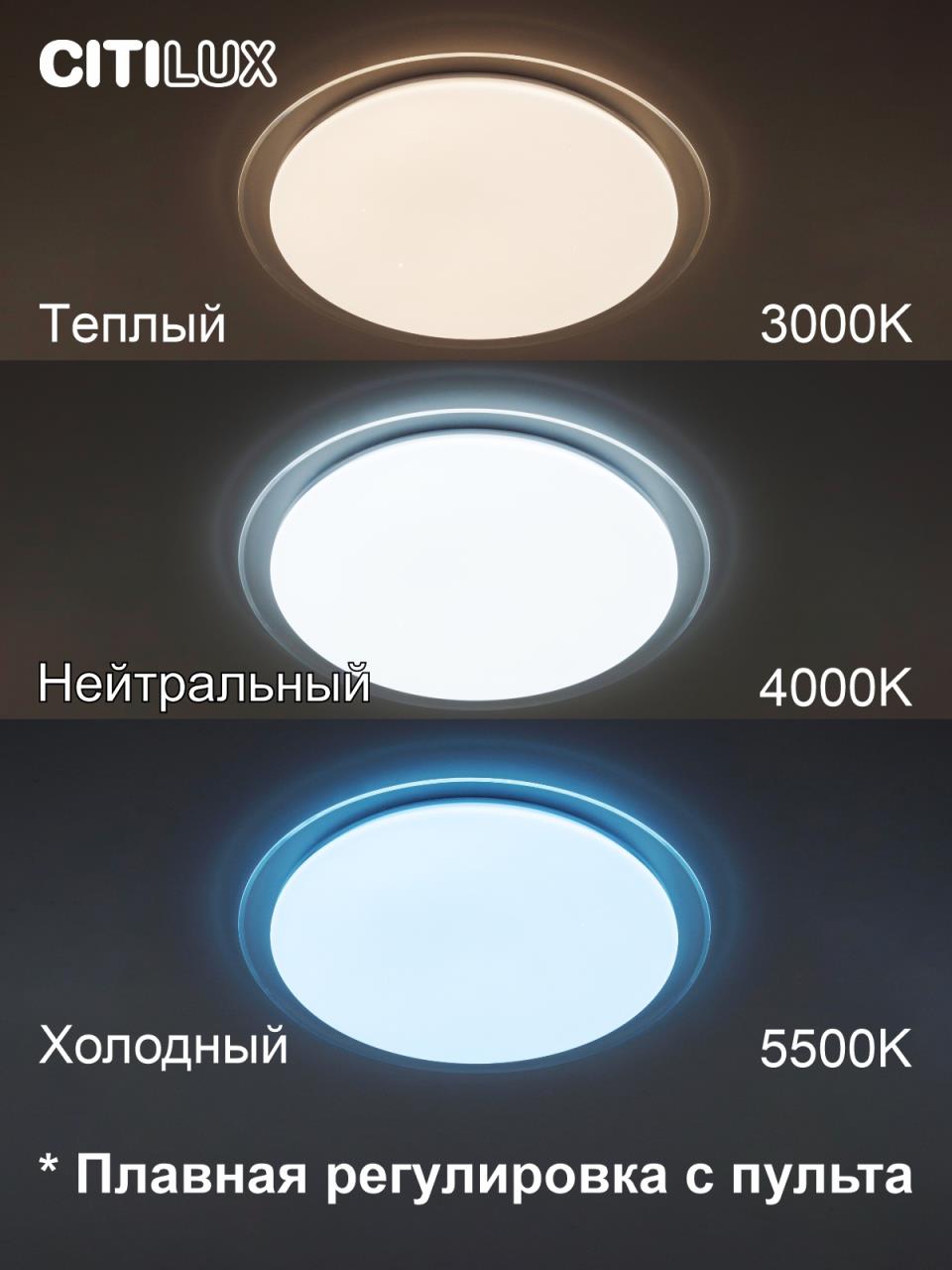 Потолочная люстра Citilux Спутник CL734900G