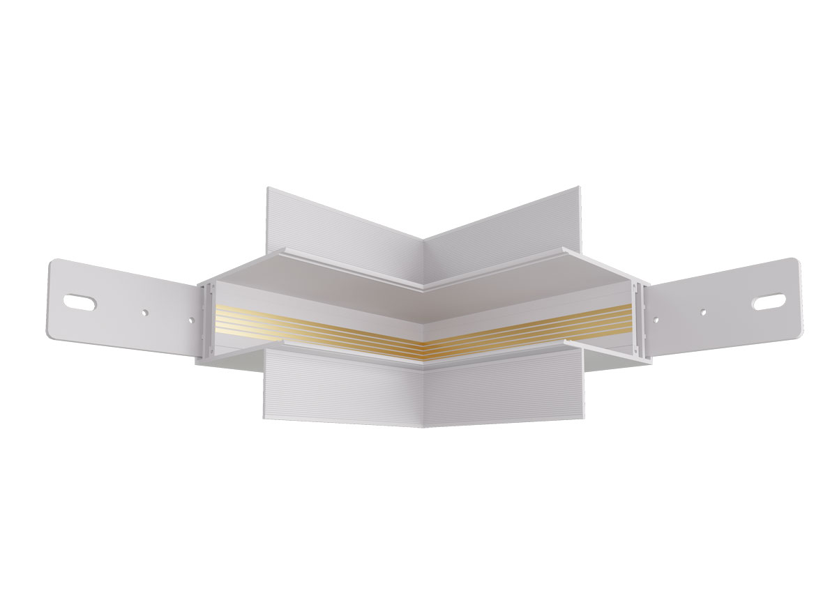 Внутренний соединитель для встраиваемого магнитного шинопровода Donolux Magic Track Inner corner DLM01W Sp
