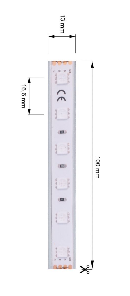 Светодиодная лента Deko-Light 24В 5050 60Вт RGB 5м IP67 840256