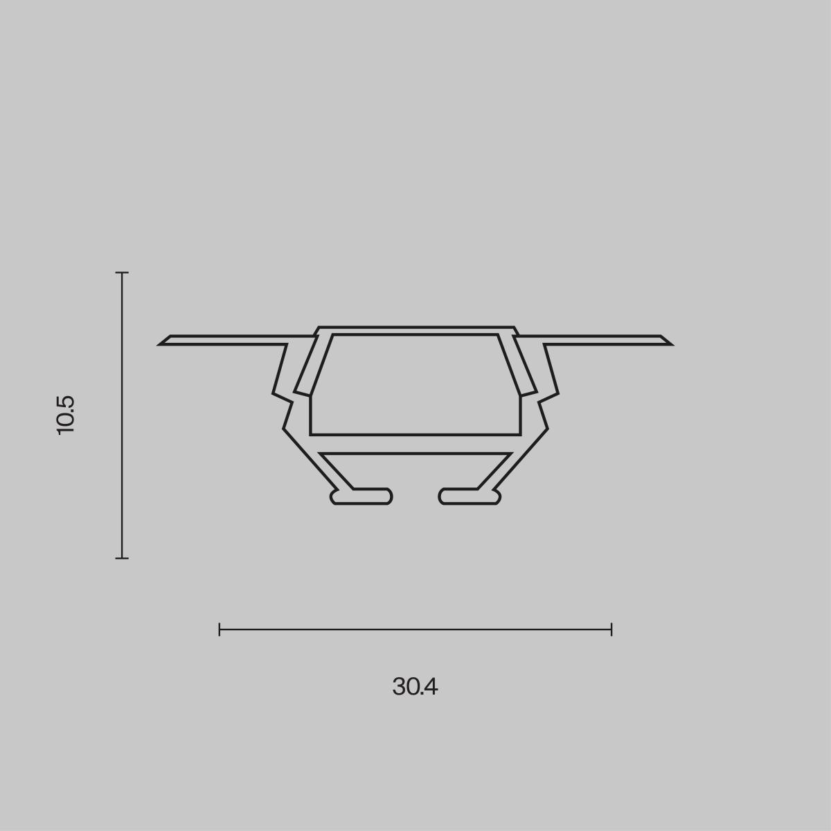 Алюминиевый профиль Maytoni Technical ALM010S-2M