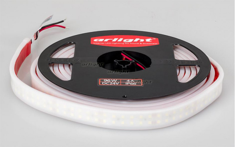 Светодиодная лента Arlight RTW 2-5000PW 24V Warm2700 2x2 (3528, 1200 LED, LUX) 018999