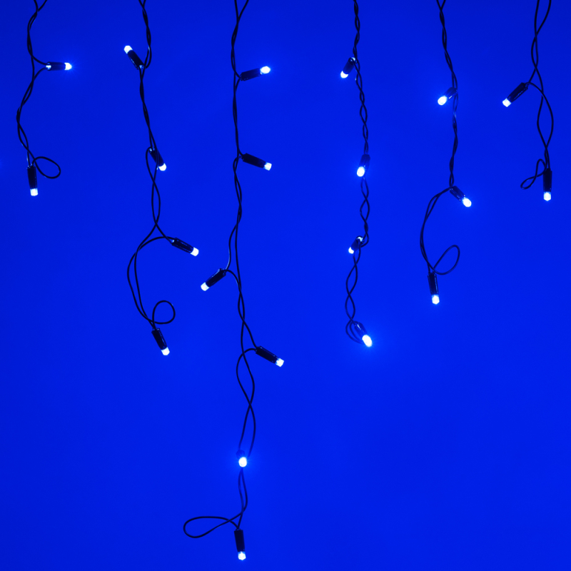 Светодиодная гирлянда Arlight ARD-Edge-Classic-2400x600-Black-88LED-Flash Blue 026010