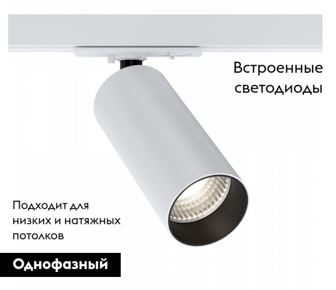 Трековый светильник Maytoni Technical Focus LED TR021-1-12W3K-W-W