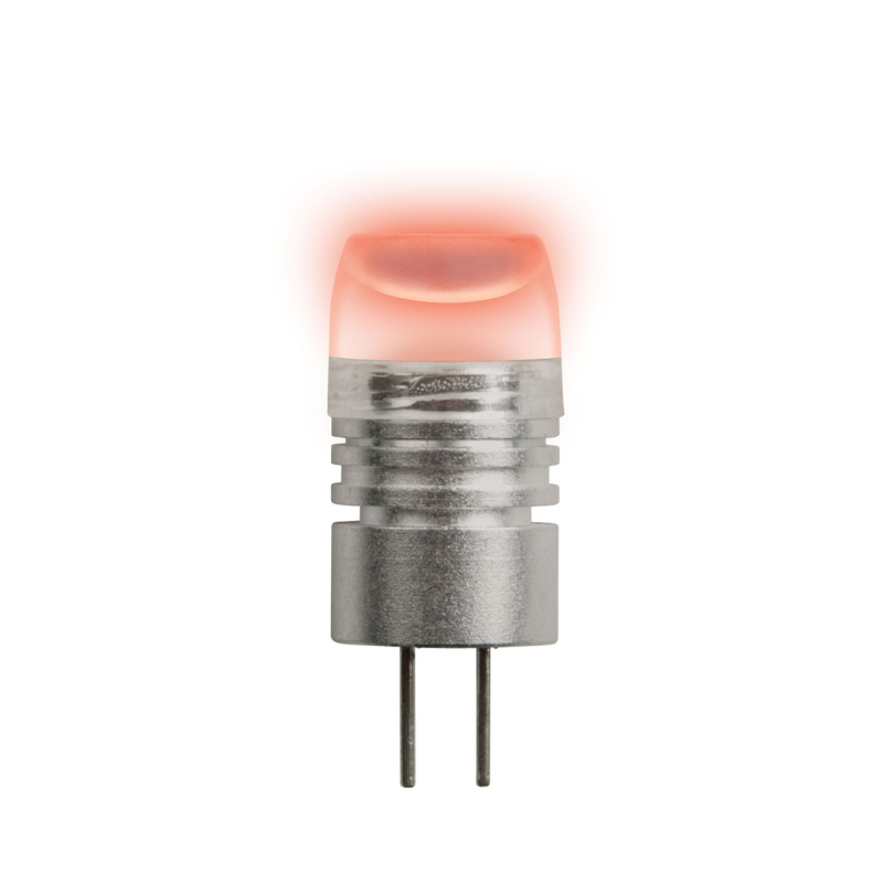 Лампа светодиодная (05856) Uniel G4 0,8W прозрачная LED-JC-12/0,8W/RED/G4