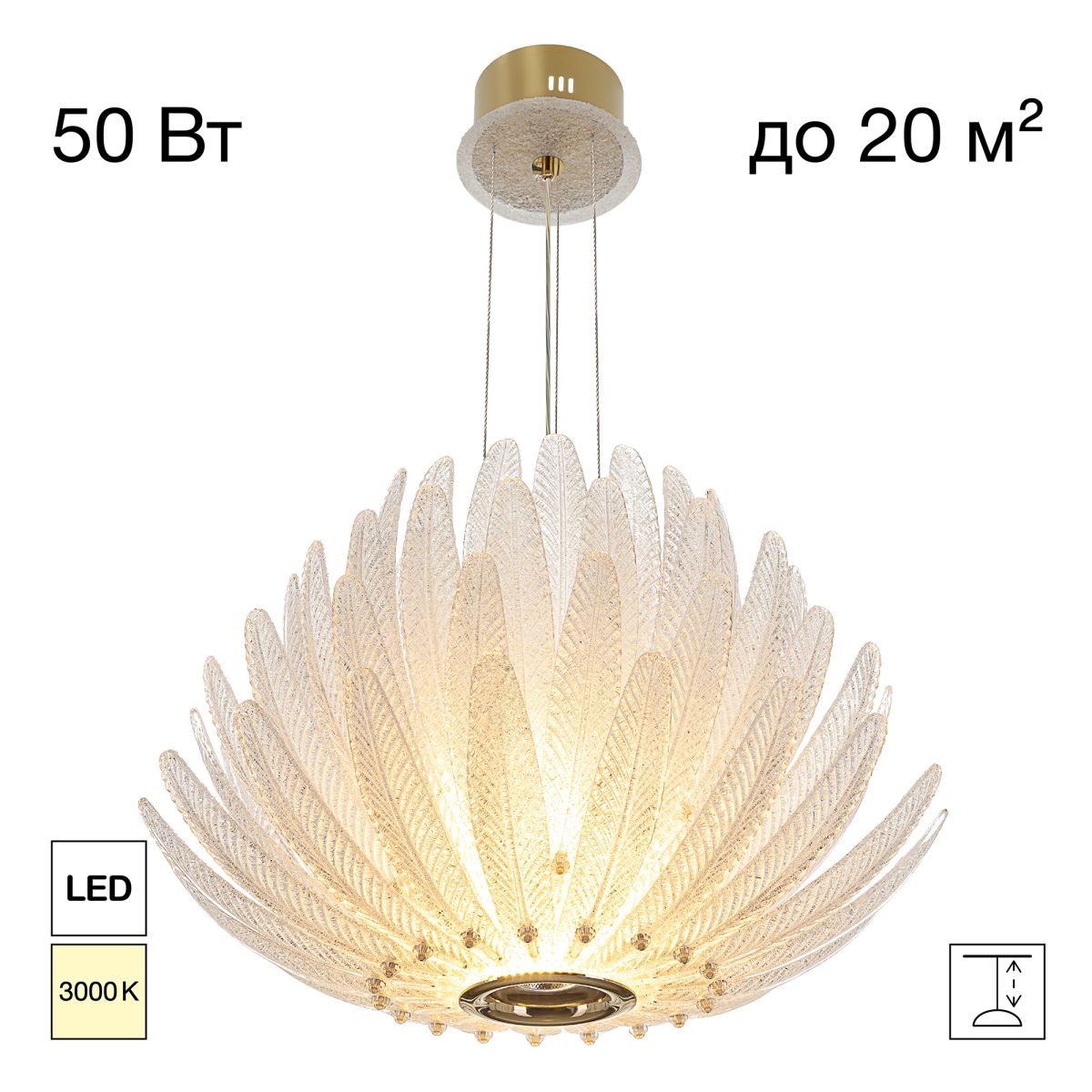 Подвесная люстра флористика Citilux Deltoro CL327160