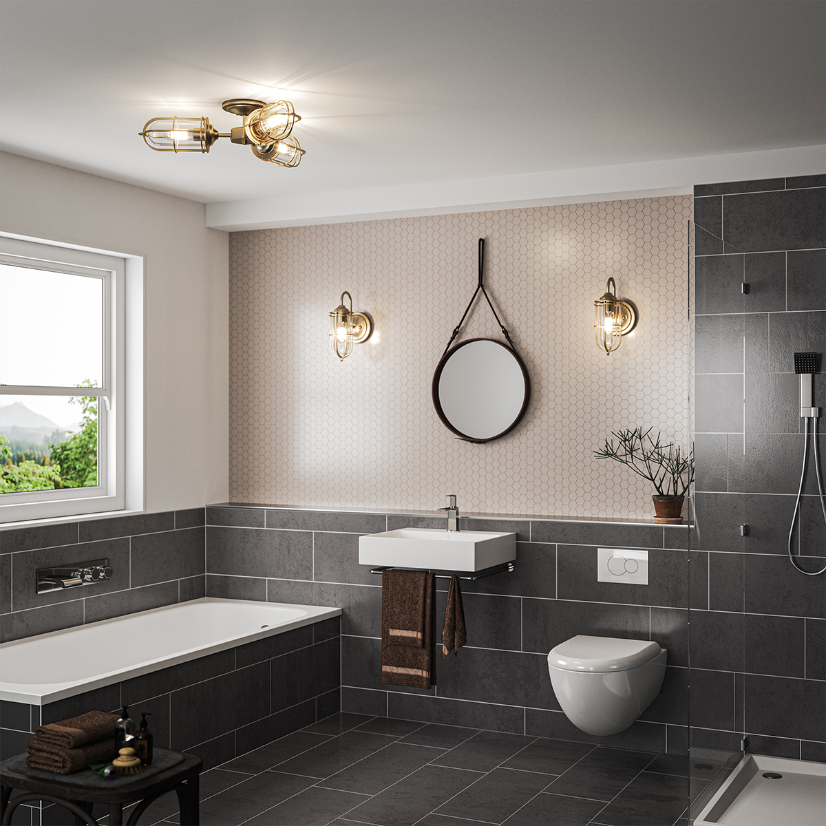 Потолочный светильник Feiss Urban restoration QN-URBANREST-3SF