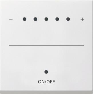 Лицевая панель Gira System 55 диммера сенсорного с индикацией чисто-белый шелковисто-матовый 226027