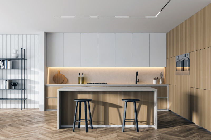 Трековый однофазный светильник Denkirs Smart Linear DK8004-CONN-BK