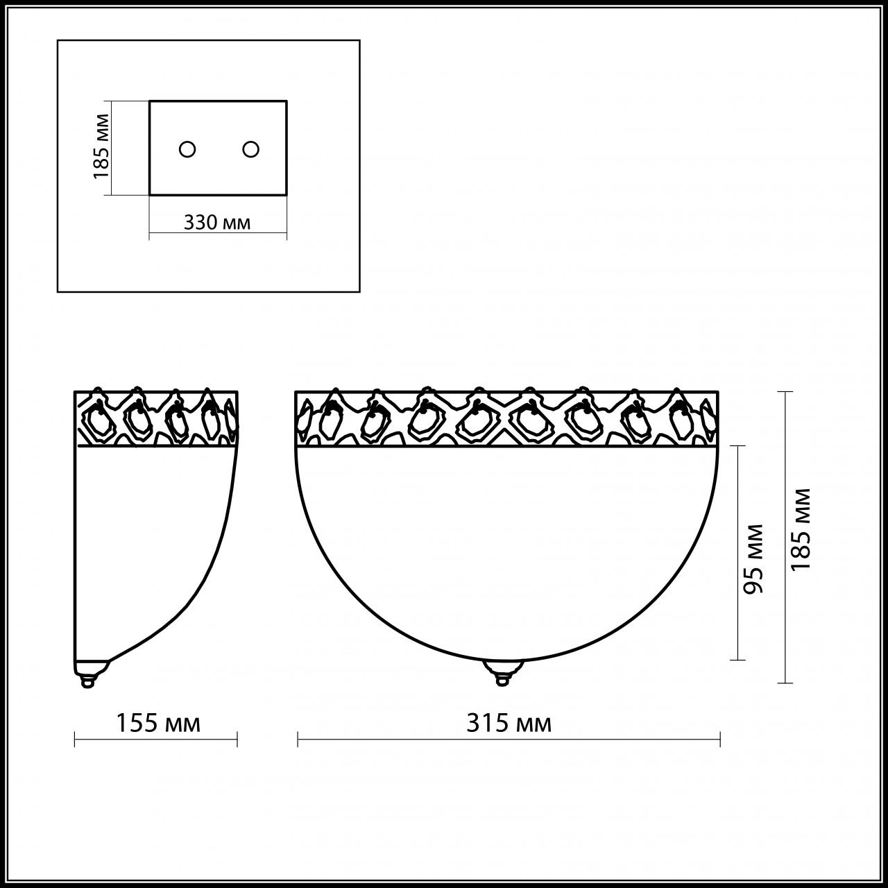 Настенный светильник Odeon Light Aspena 2777/1W