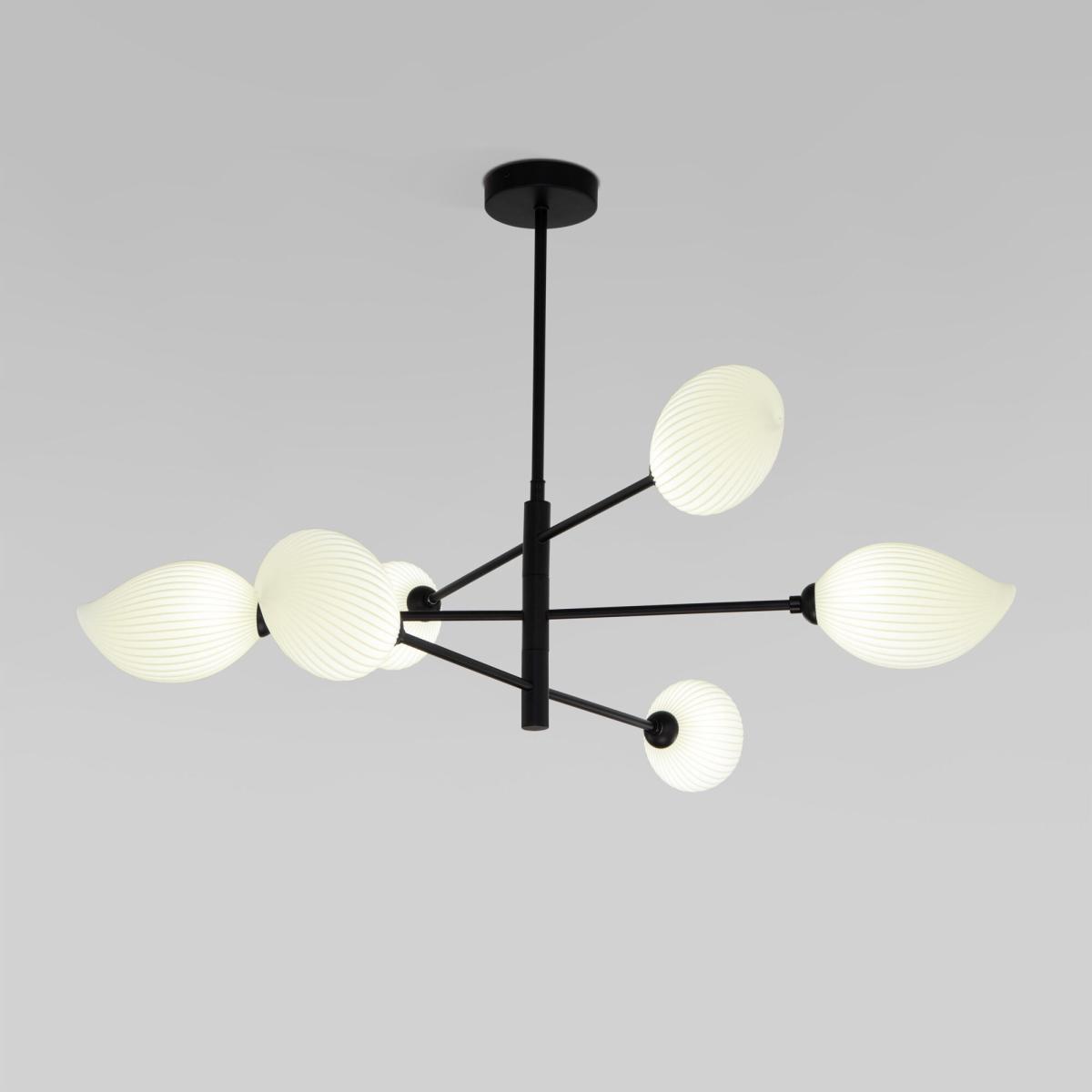 Люстра на штанге Eurosvet Sinki 30189/6 черный a065721