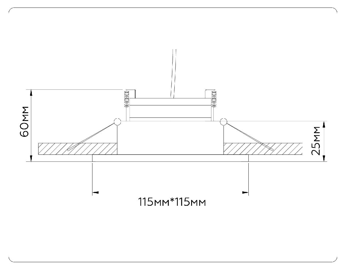 Встраиваемый светильник Ambrella Light GX Standard Tech Techno Spot TN52338