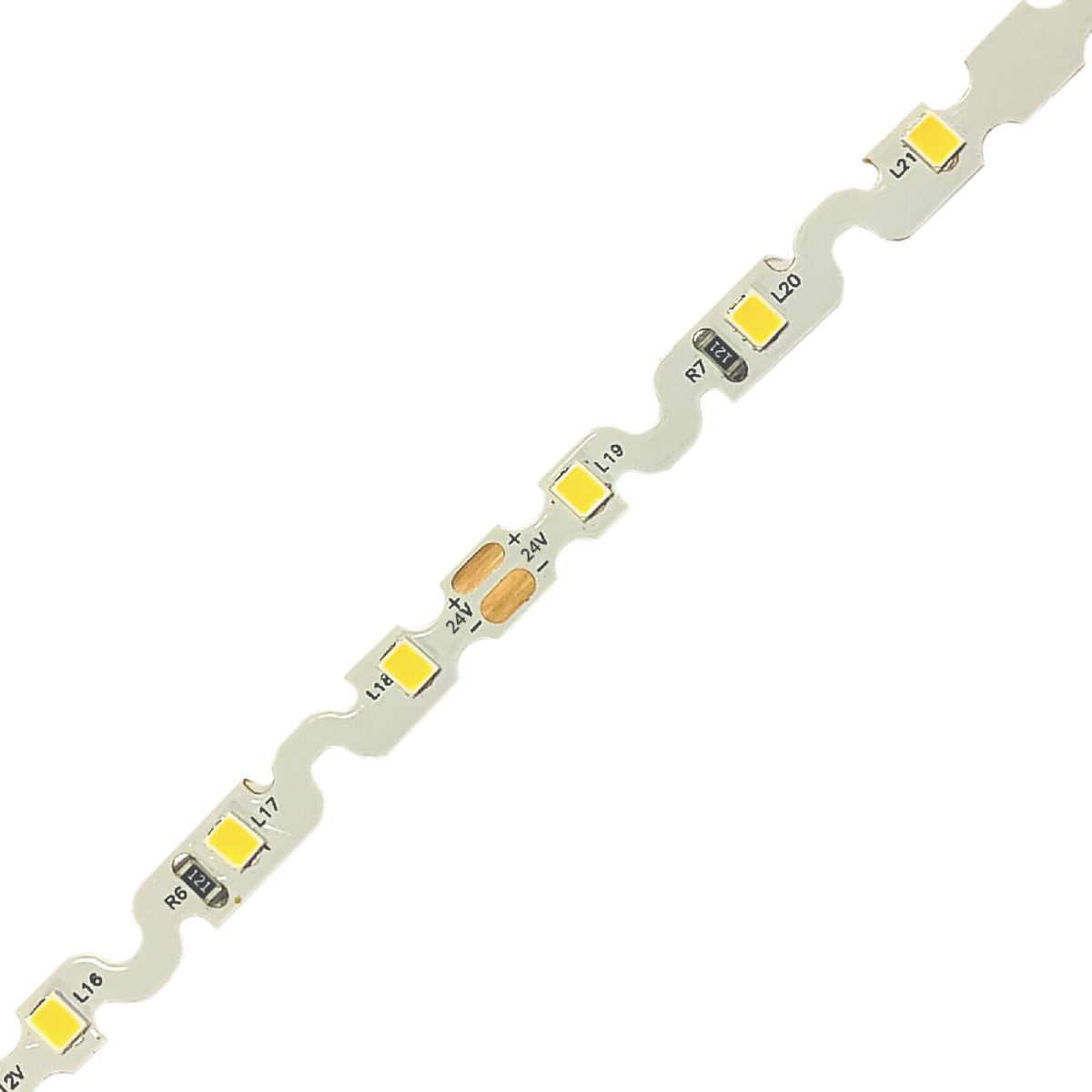 Светодиодная лента Apeyron 24В 8Вт/м smd2835 60д/м IP20 700Лм/м 5м 6500К 00-351