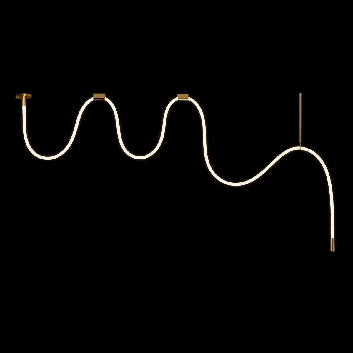 Потолочный светильник длинный Loft IT Thread 10388B Brass