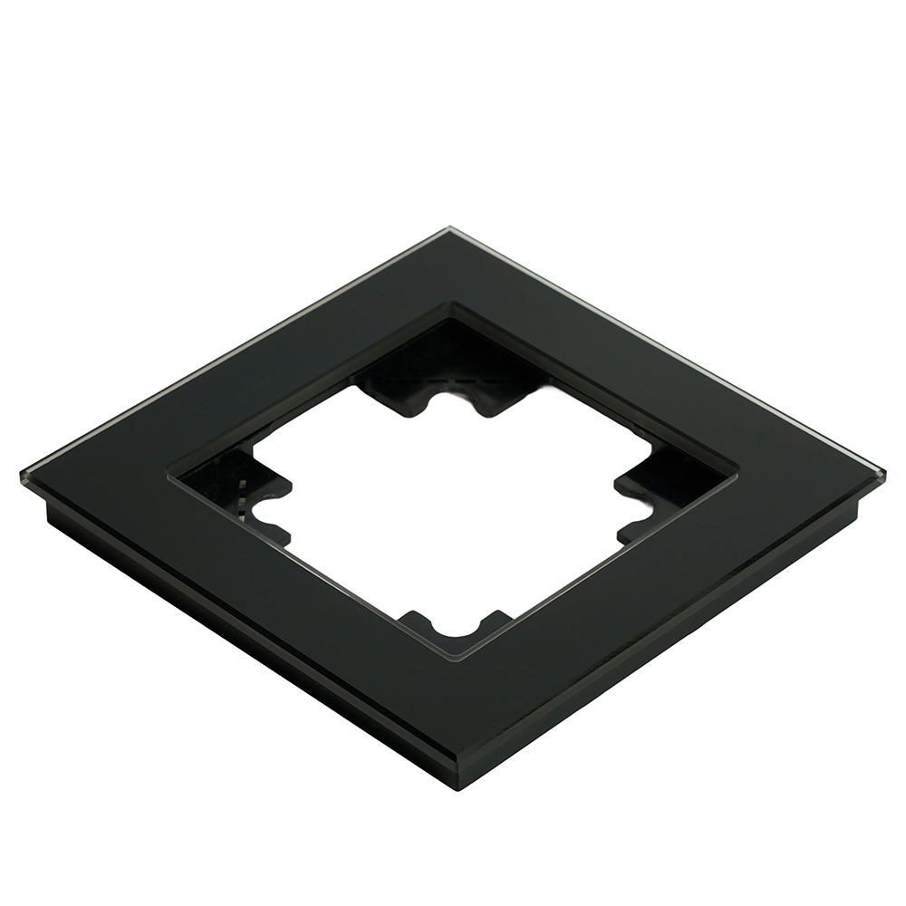 Рамка 1-местная для сенсорных механизмов, подсветки, стекло, Stekker Катрин GFR00-7001-05S  50304