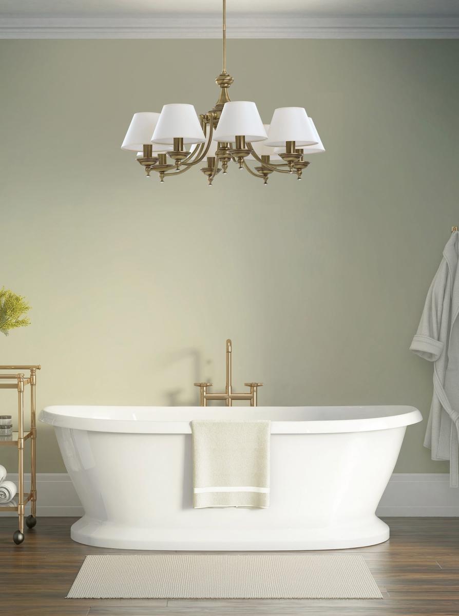 Люстра на штанге Kutek San Marino Lampshade SAN-ZW-8(P/A)CR