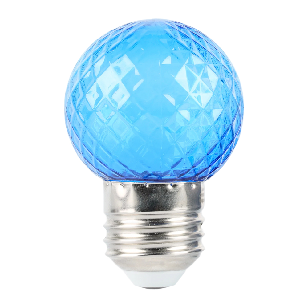 Лампа светодиодная Feron LB-385 шар синий прозрачный E27 1W 230V 52162