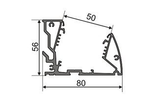 Профиль Arlight SHELF-MULTI-2000 ANOD 017288