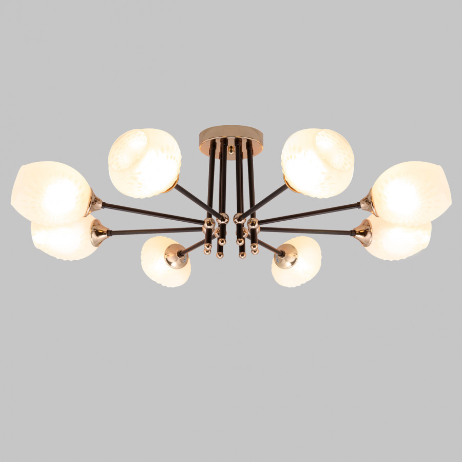 Потолочная люстра IMEX MD.4144-8-S-BK+FGD