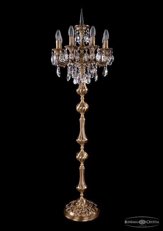 Торшер Bohemia Ivele Crystal 1702T/8/CK125IV-134/B/FP