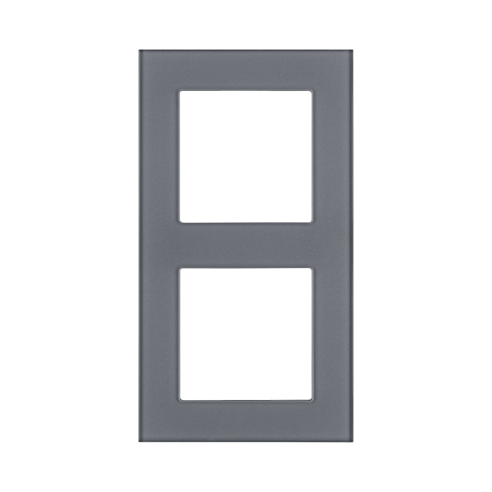 Рамка 2-постовая, стекло серый Kollinger Asthetik AS2GY