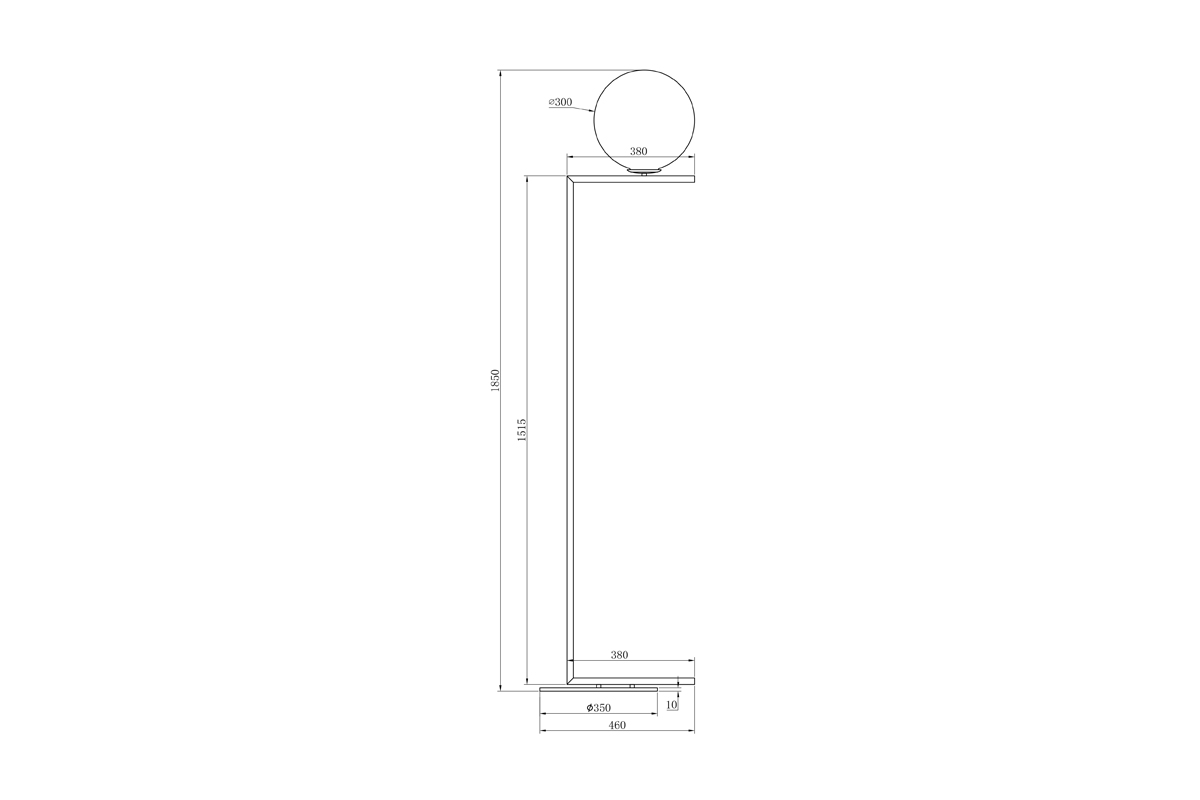 Торшер Garda Decor K2GF-825BR