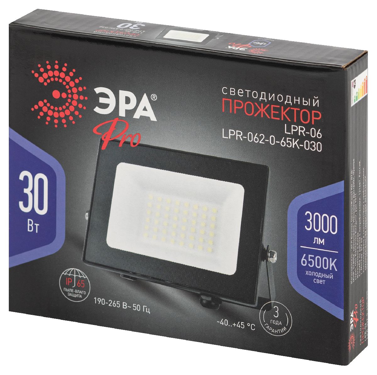 Светодиодный прожектор Эра LPR-062-0-65K-030 Б0064687