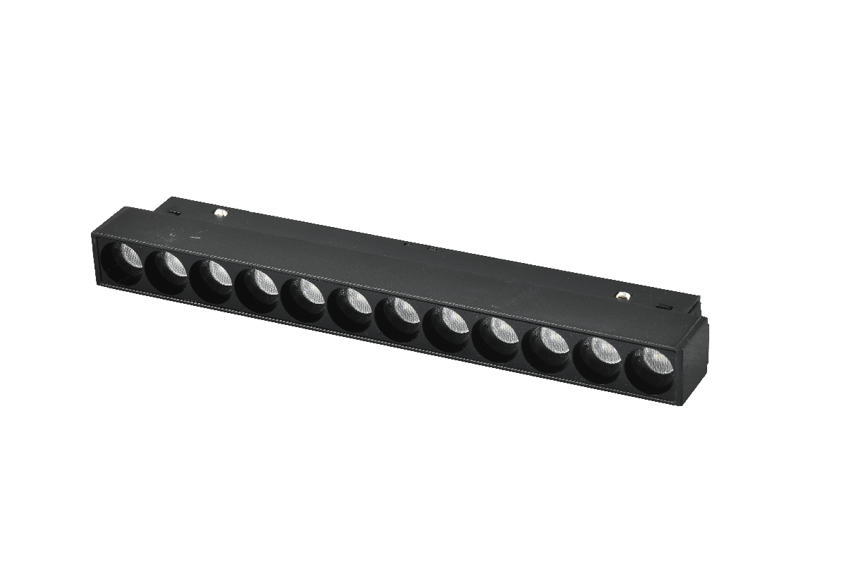 Трековый магнитный светильник iLedex Vision 4822-002-L235-12W-38DG-3000K-BK