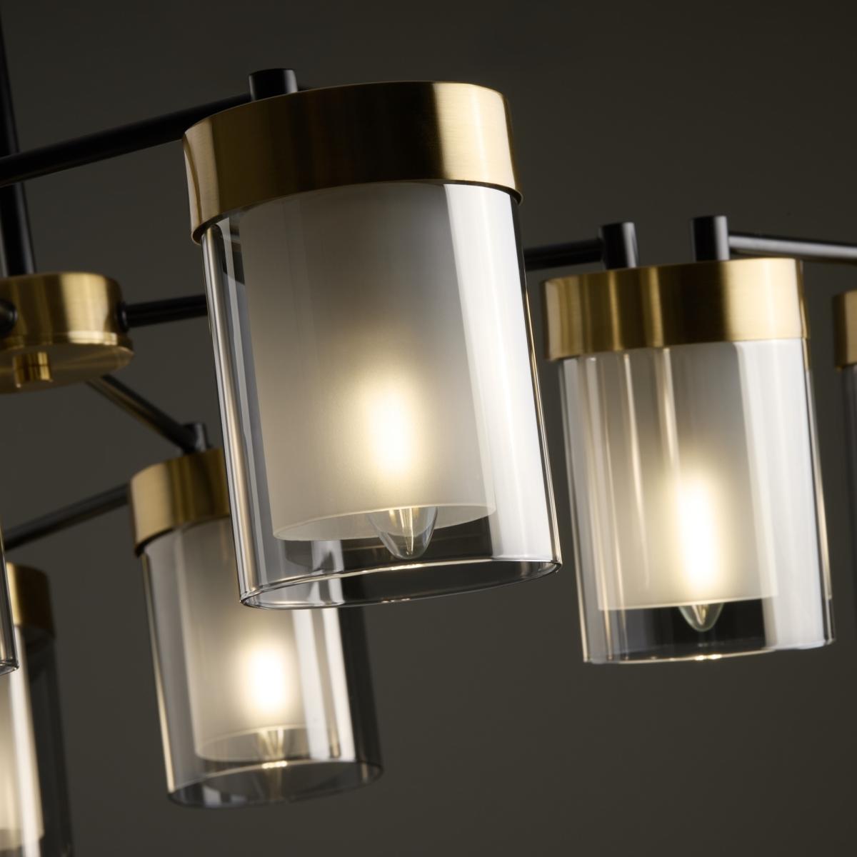 Люстра на штанге Freya Lora FR5432PL-08BBS