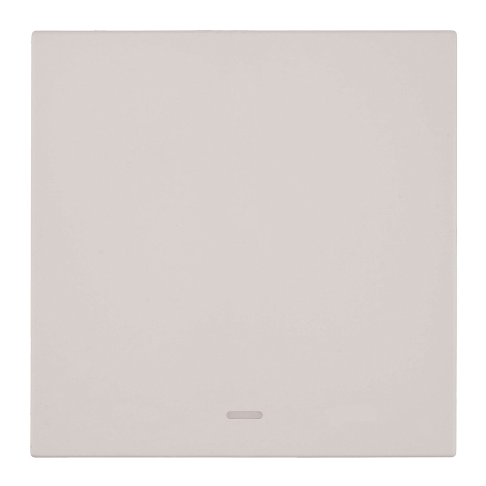 Выключатель 1-клавишный c индикатором (механизм) Stekker Мия 250В 10А RSW10-3101-08 пудровый жемчуг 50475