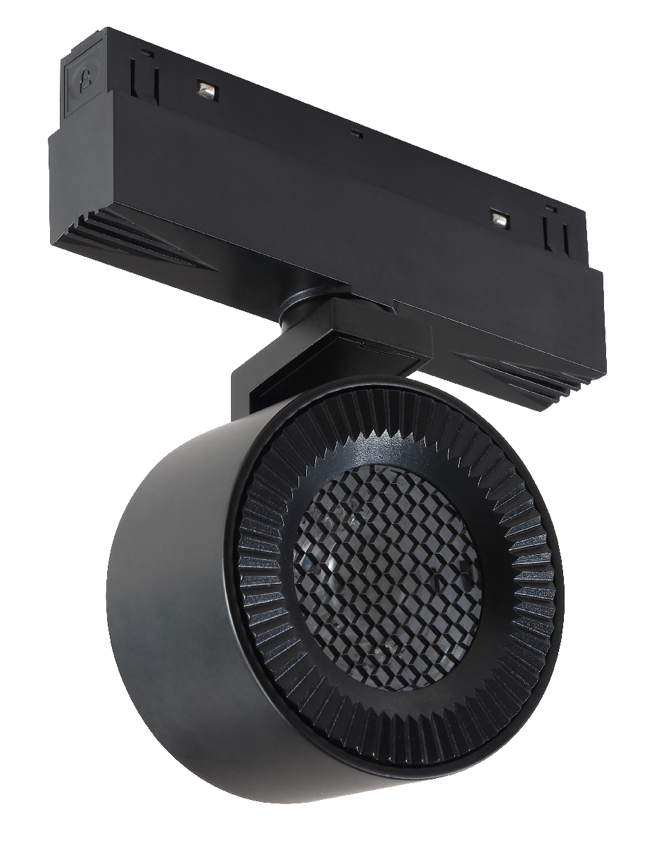 Трековый магнитный светильник iLedex Vision 4822-010-D82-12W-38DG-4000K BK (WALL WASHER)