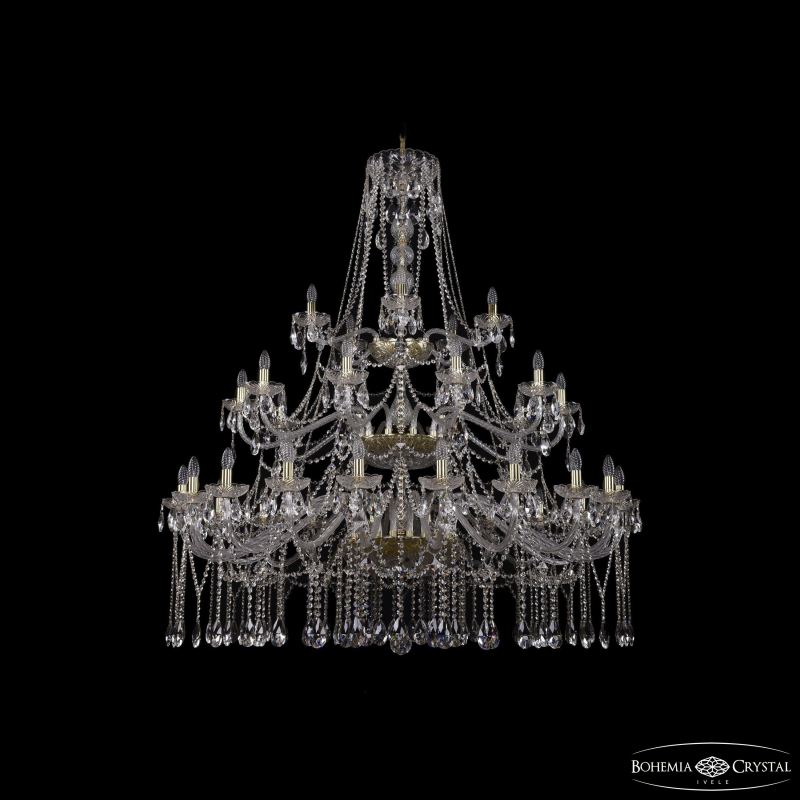 Подвесная люстра второго света Bohemia Ivele Crystal 1413/20+10+5/530/3d G