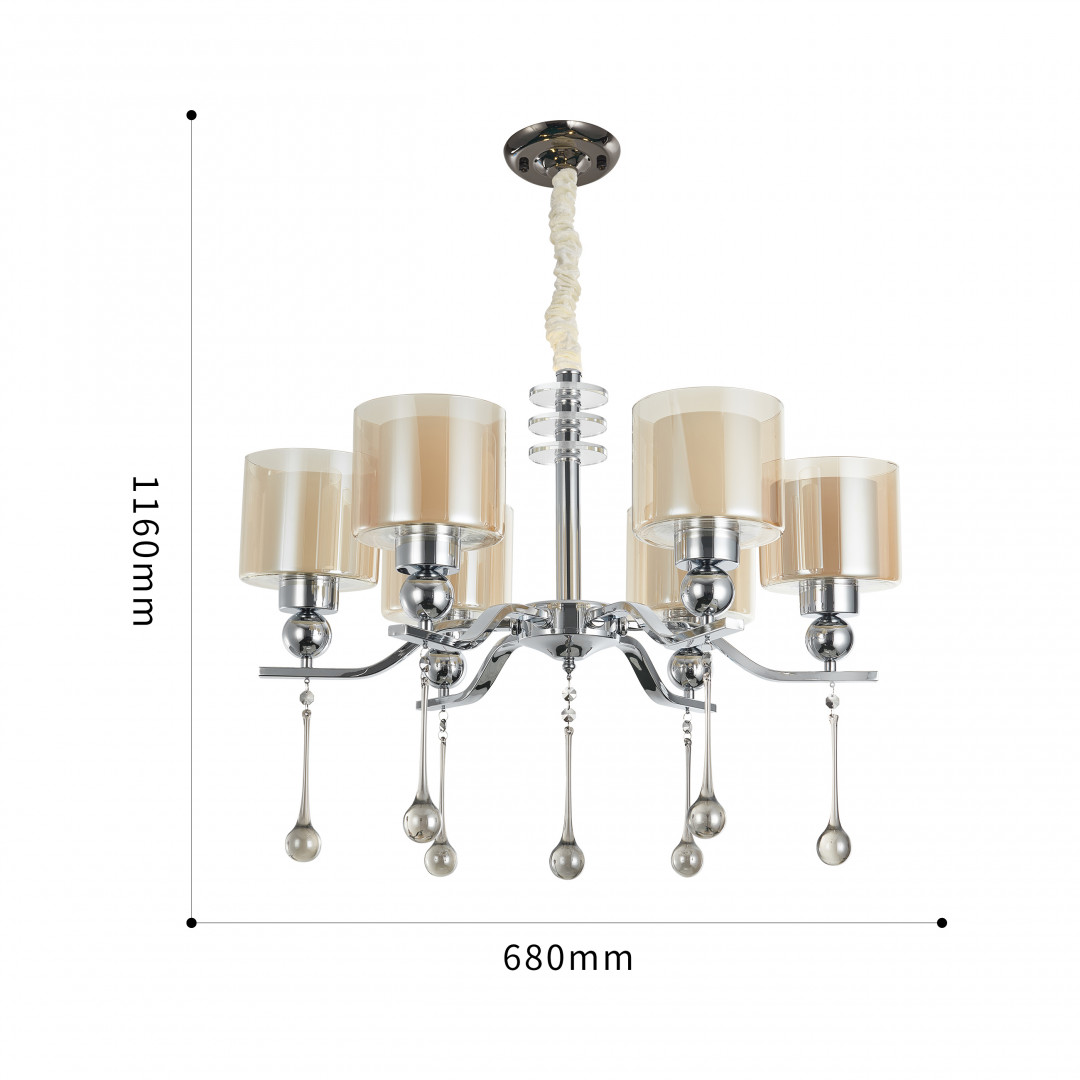 Потолочная люстра Arte Milano Neapolis 279207/6 Ni