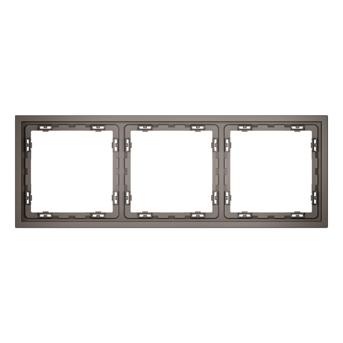 Рамка пластиковая Voltum S70 на 3 пост, (капучино) VLS100314