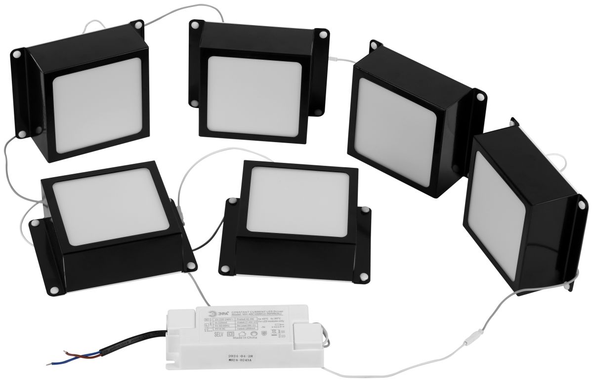 Встраиваемый светильник (комплект из 6 шт.) Эра SPO-646-3-5K-B6 Б0063082