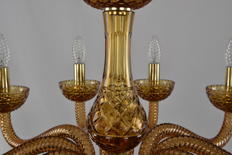 Подвесная люстра Bohemia Ivele Crystal 1311/10/240 G Am/Amber/M-1F