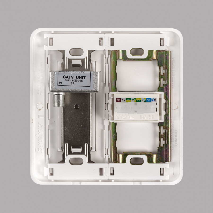 Розетка TF.1+TV SHIN DONG-A WST 5751 WH