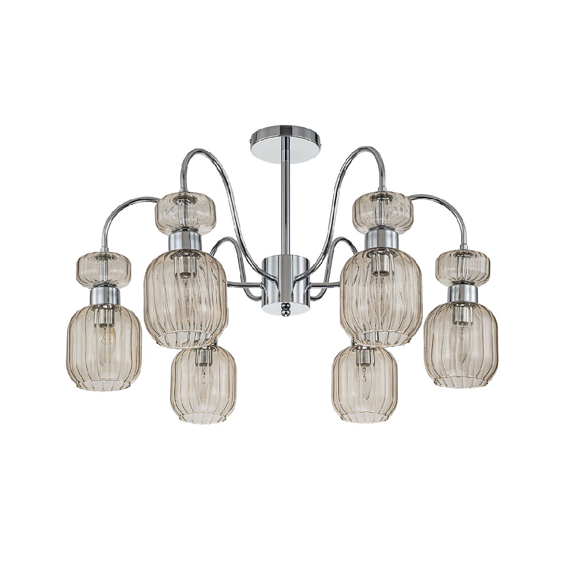 Люстра на штанге Escada Gloss 1141/6PL Chrome/Beige