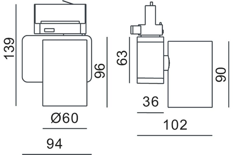 Трековый трехфазный светильник Deko-Light Nihal Mini 707055