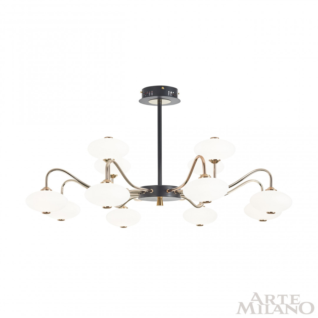Люстра на штанге Arte Milano 273908/12 BK/GD