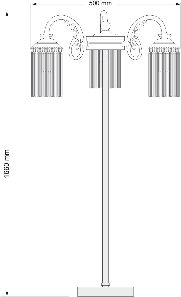 Торшер Kutek Fiore FIO-LS-3 (P)