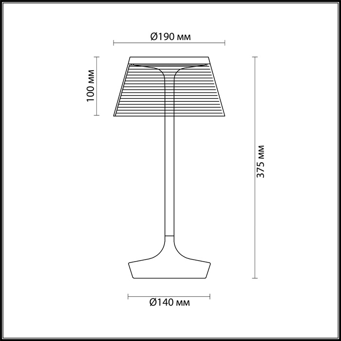 Настольная лампа Odeon Light Abel 4108/7TL