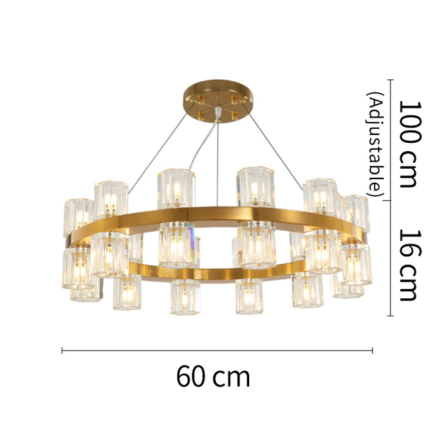 Подвесная люстра Delight Collection Arcachon 10081P/D610 gold