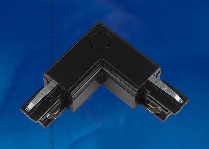 Соединитель для шинопроводов L-образный внешний (09763) Uniel UBX-A21 Black