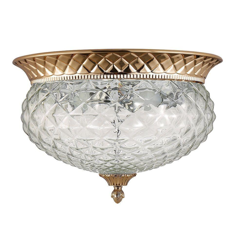 Потолочный светильник овальный Crystal Lux Hola PL4 Gold