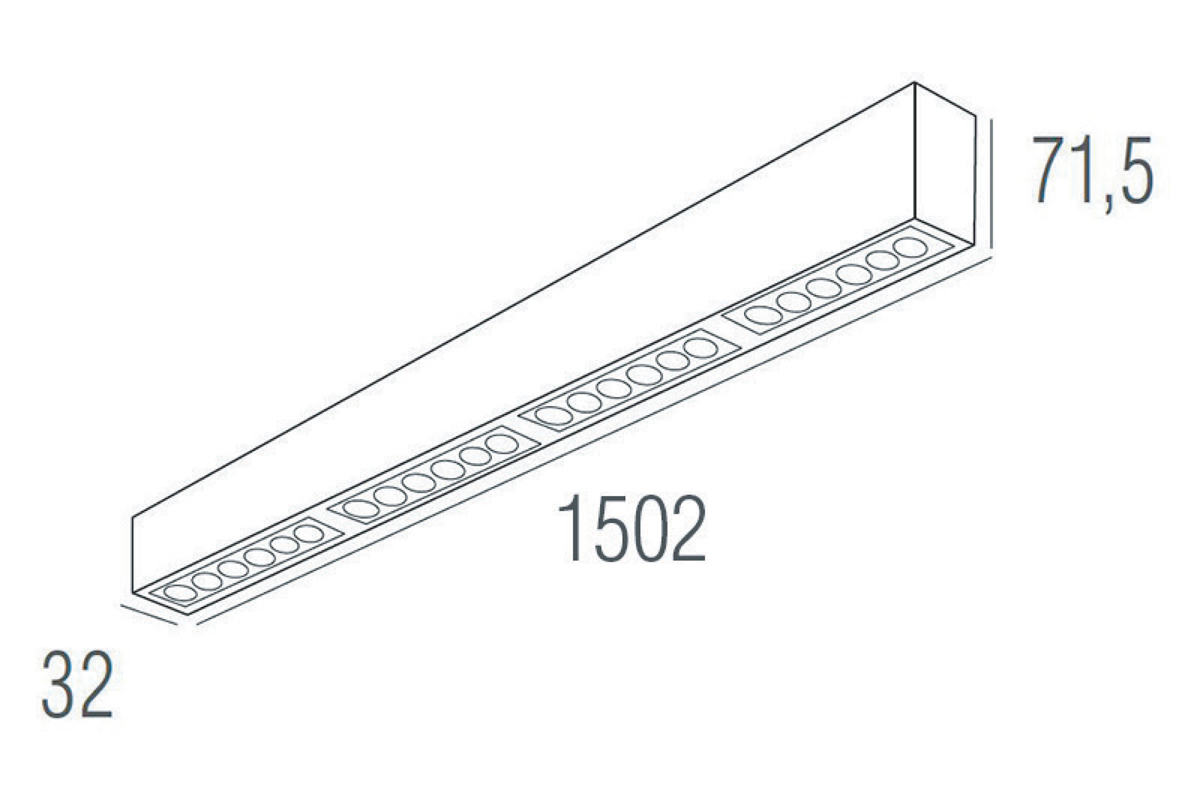 Потолочный светильник Donolux Eye-line DL18515C121W24.34.1500BW