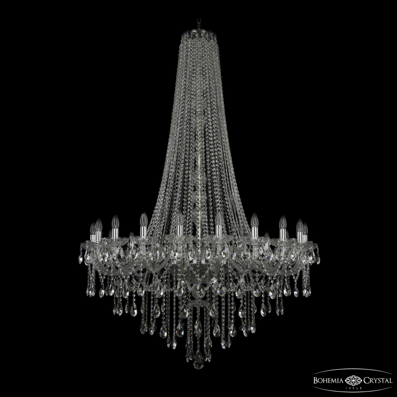 Подвесная люстра Bohemia Ivele Crystal 1415/20/400/h-173 Ni