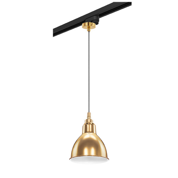 Трековый светильник (золото) Lightstar Track 1 black L1T765018 (765018+592007)