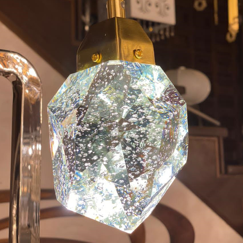 Подвесной светильник Delight Collection Crystal rock MD-020B-1 gold